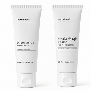 Zestaw: Krem do rąk i maska na noc Verdelove (50ml + 50ml) - Zestaw