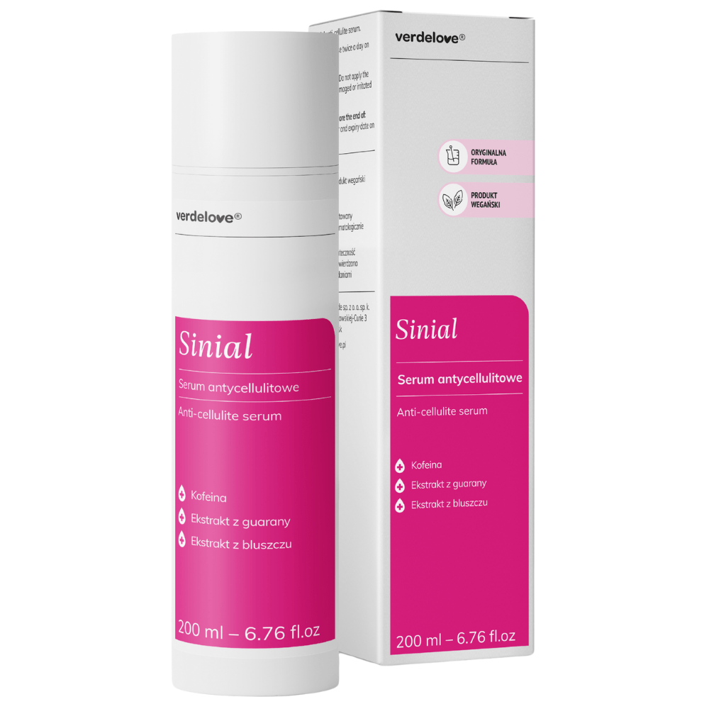 Sinial serum antycellulitowe - butelka z kartonikiem