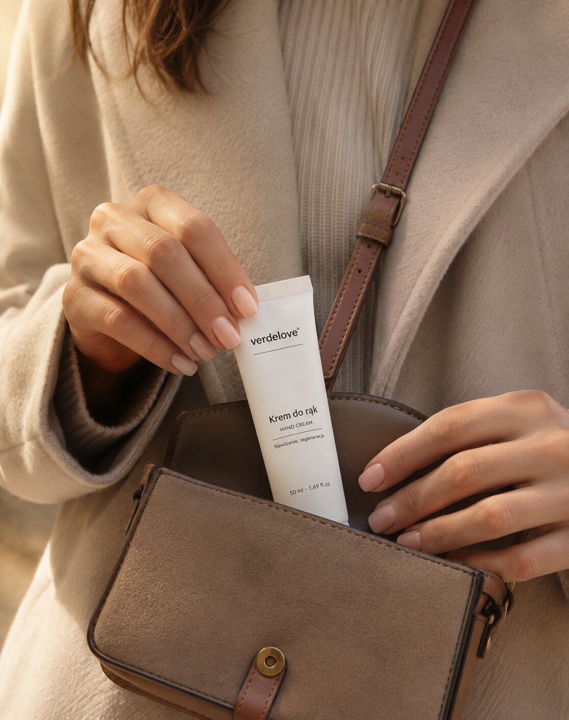Krem do rąk Verdelove 50 ml w damskiej torebce