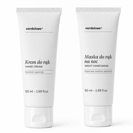 Zestaw: Krem do rąk i maska na noc Verdelove (50ml + 50ml) - Zestaw