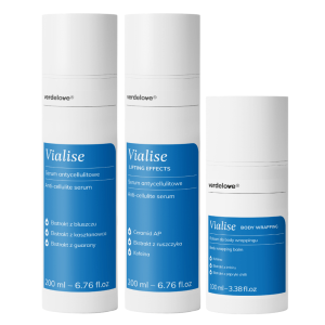 Kosmetyki na cellulit Vialise – Zestaw 3 kosmetyków (Krem na cellulit, Serum na cellulit, Serum do body wrappingu)
